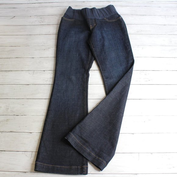Gap Women Maternity Denim Blue Jeans Size 2 Reg Long and Lean - Picture 6 of 9